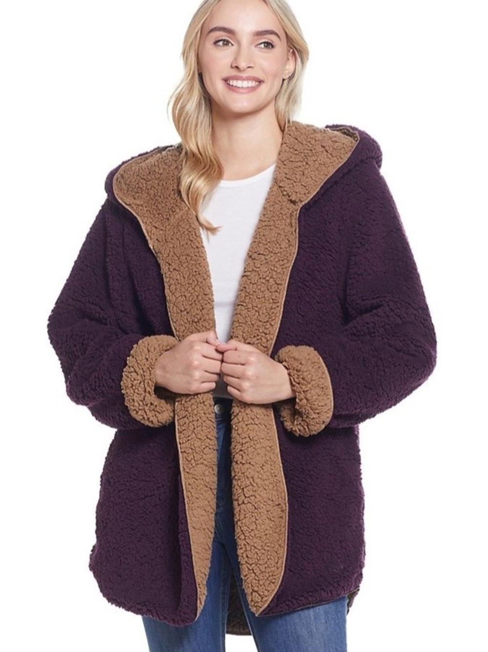 Women's Weathercast Reversible Fleece Hoodie Jacket